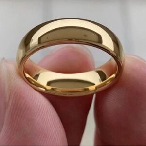 18K Gold Wedding Engagement Anniversary Promise Ring Band